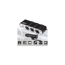 Автомобилен Разклонител за запалка + USB
