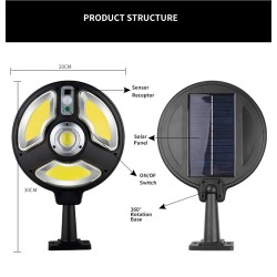 Соларна LED Лампа 150 COB
